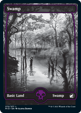 Eternal Night Basic Swamp fra Innistrad: Midnight Hunt